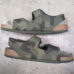 Men’s Birkenstock Milano Desert Soil Camouflage Sandals Shoes Size 11-11.5 44